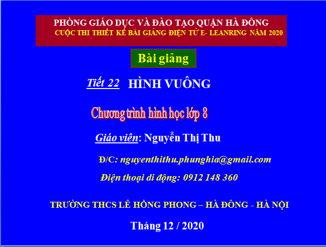 Hình Vuông